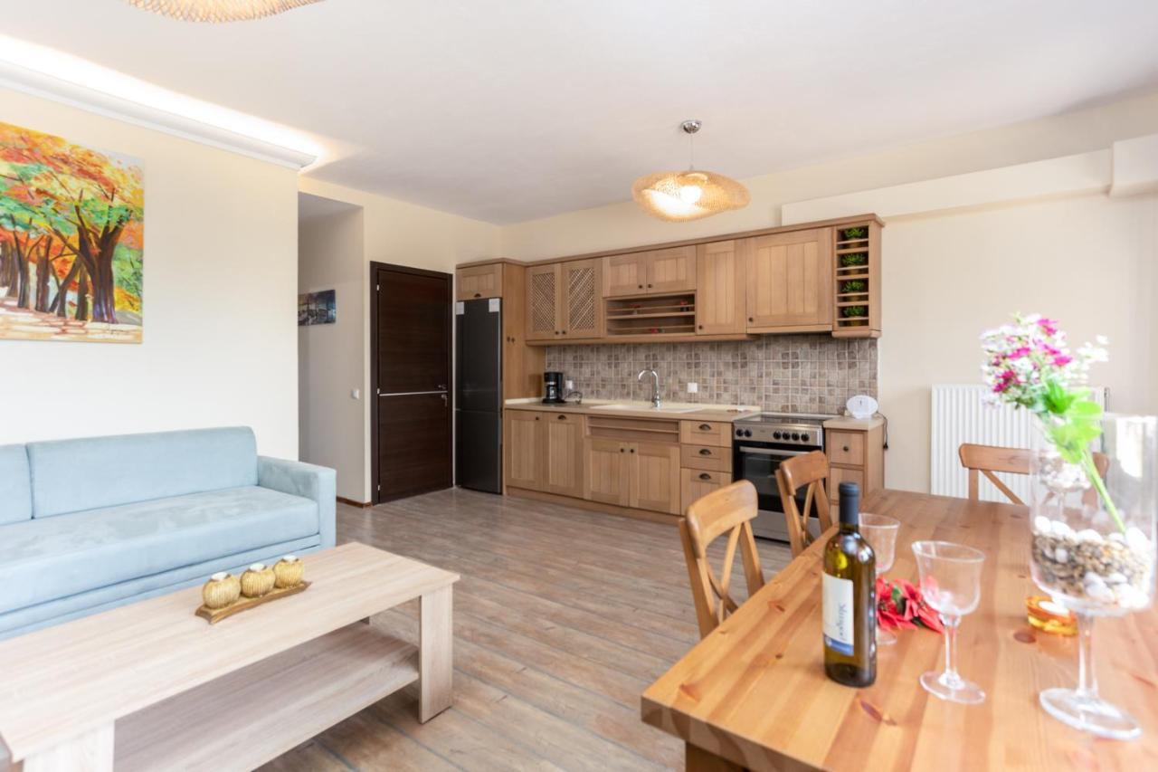Twinstars Apartment With Courtyard And View Kalyves Polygyrou Esterno foto